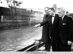 Congressmen John Blatnik, Charles Vanik and Mike Feighan viewing polluted Cuyahoga River by Frank Aleksandrowicz
