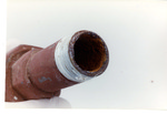 Weapon 10. Pipe end closeup (round) by Cuyahoga County Prosecutor's Office and Cuyahoga County Coroner's Office