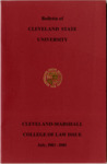 1983-1985 Cleveland-Marshall College of Law
