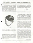 The Darius Milhaud Society Newsletter, Vol. 3, Spring 1987 by Darius Milhaud Society