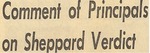 54/12/22 Comment of Principals on Sheppard Verdict by Cleveland Press