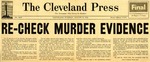 54/08/10 Re-Check Murder Evidence by Cleveland Press