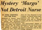 54/08/07 Mystery 'Margo' Not Detroit Nurse by Cleveland News