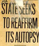 54/11/07 State Seeks To Reaffirm Its Autopsy