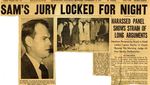 54/12/18 Sam's jury locked for night by Cleveland Plain Dealer
