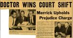 54/08/13 Doctor wins court shift: by Cleveland Press