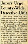 54/08/26 Jurors Urge County-Wide Detective Unit