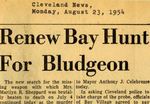 54/08/23 Renew Bay hunt for bludgeon