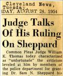 54/08/24 Judge talks of his ruling on Sheppard