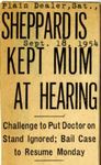 54/09/18 Sheppard is kept mum at hearing
