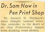56/12/23 Dr. Sam now in pen print shop