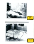 Plaintiff's Exhibit 1127 & 1128: Bloody mattress; measuring tape on other bed indicating radiation of stains by Paul L. Kirk