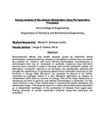 Energy Analysis of Bio-ethanol Dehydration Using Pervaporative Processes